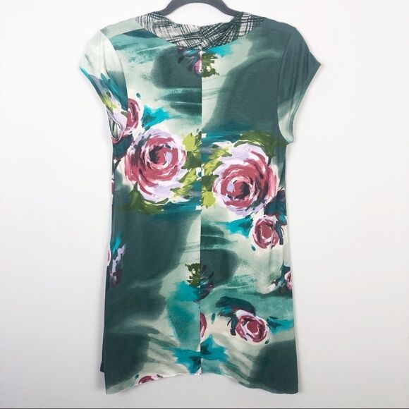 ANTHROPOLOGIE | Sparrow Floral Tunic Top Green M - Picture 5 of 6